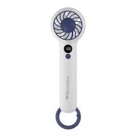 Orbegozo Ventilador de Mano HF 2200 - 3 Velocidades, Display Digital, Batería 1200 mAh USB-C, con Gancho, Color Negro